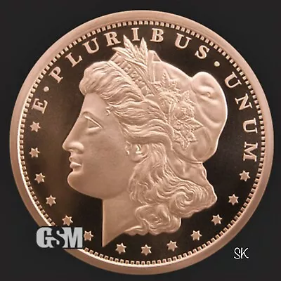 $48 • Buy Morgan Design 5 Oz Copper Round