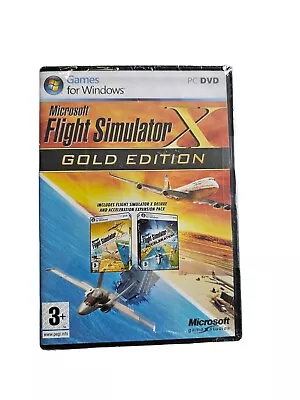 Microsoft Flight Simulator X Gold Edition With Acceleration Expansion Pack -New • $69.99