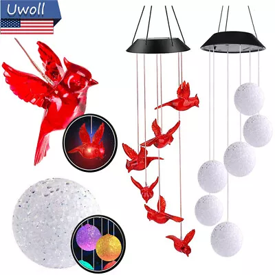 LED Solar Wind Chime Light Color Changing Hanging Lamp Waterproof Garden Decor • $13