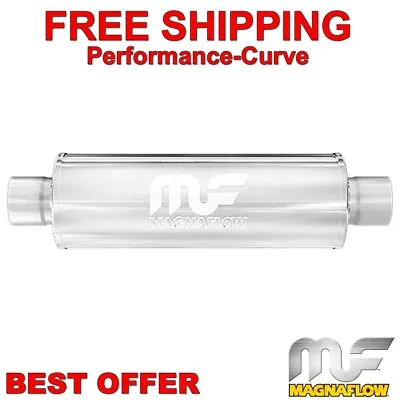 3  C/C - 4  Round 14  Body MagnaFlow Exhaust Muffler SS 14419 • $121