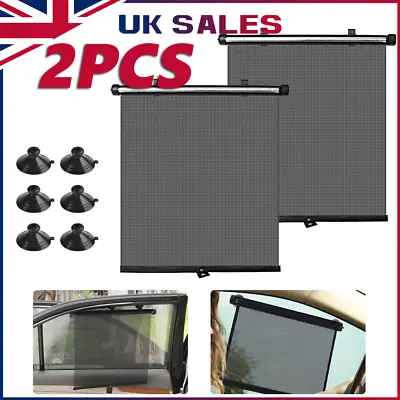45CM Roller Blinds Suction Cup Sunshade Blackout Curtain Car Home Window Curtain • £9.95