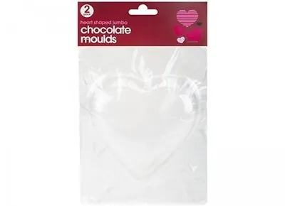 Heart-Shaped Jumbo Chocolate Molds (Pack Of 2) - Delicious Treats For Chocoholic • £6.99