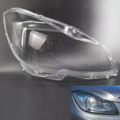 1PCS For Mercedes Benz C Class W204 Headlight Lens Cover 2011-15 Right US Stock • $55.99