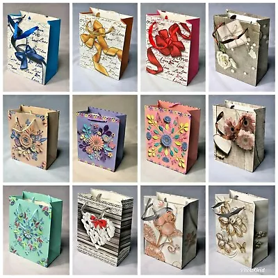 £1.99 • Buy Gift Bags Party Birthday Birthday Baby Wedding Bag Shopping Treat Candy Set Of 2