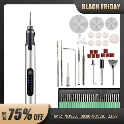 Micro Engraving Pen Adjustable USB Charging Wireless Grinding Machine Drilling • $28.38