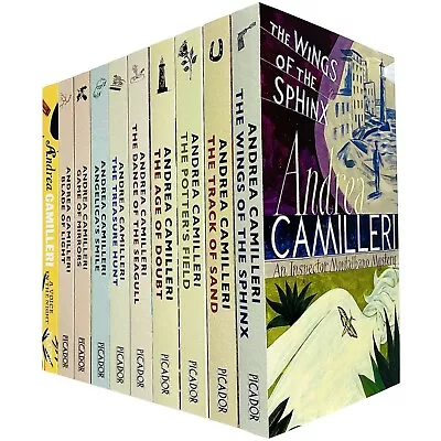 Inspector Montalbano Collection Andrea Camilleri 10 Books Set Pack (Book 11-20) • £17.88