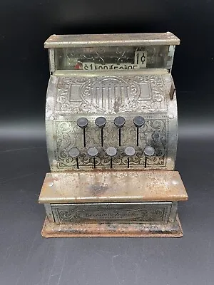 Vintage Benjamin Franklin Tin Cash Register KAMKAP New York Working • $40