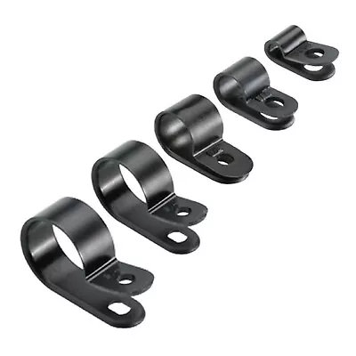 £121.99 • Buy P Clips Nylon Black Plastic Pclip Clamp Hose Cable Holder Conduit Tidy Fastener