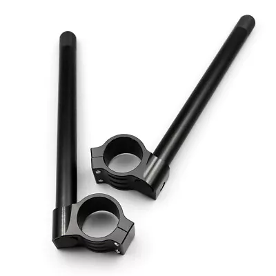 $26.51 • Buy 35mm  Adjustable Racing Motorcycle Universal Clip Ons Fork Handlebars Cafe Racer