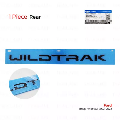 For Ford Ranger Wildtrak 2022 - 23 Matte Black Logo Emblem Wildtrak Tailgate • $71.51