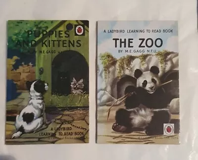 Mini Nostalgia Animal  Ladybird Cards X 2 The Zoo Puppies & Kittens  7 X 4 Cm • £1.20