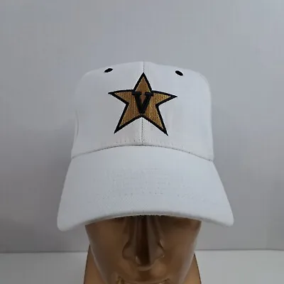 Vanderbilt University Commodores Fitted Size S/M Cap Hat White Vandy • $10.98