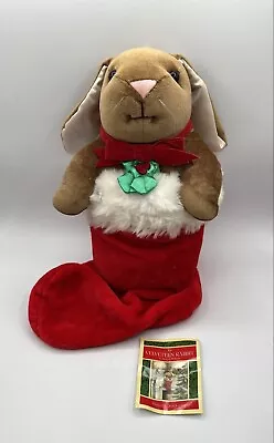 Velveteen Rabbit Plush Christmas Holiday Stocking Vintage 1985 14  • $19.98