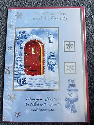 Son And Family Christmas Card • £1.99