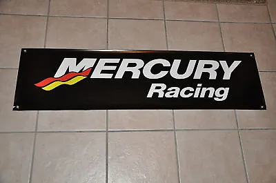 Mercury Racing BANNER BIG 88  * 24  Race Boat W/2 Mercury Racing Stickers Decals • $74.99