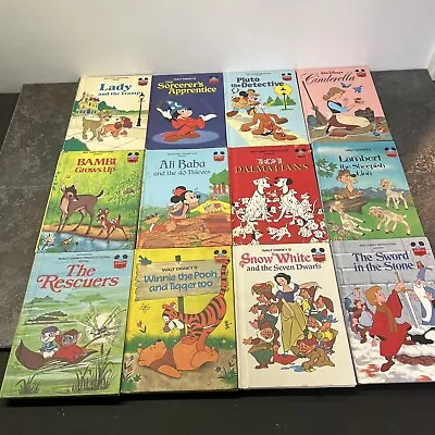 Lot Of 12 Disney Wonderful World Of Reading Books (Hardcover Vintage) • $21.99