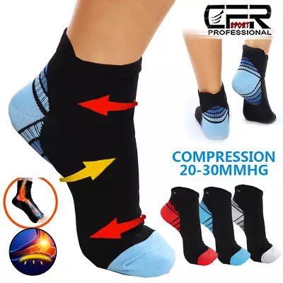 £3.89 • Buy Compression Socks Men Women Plantar Fasciitis Foot Arch Ankle Support Cushioned