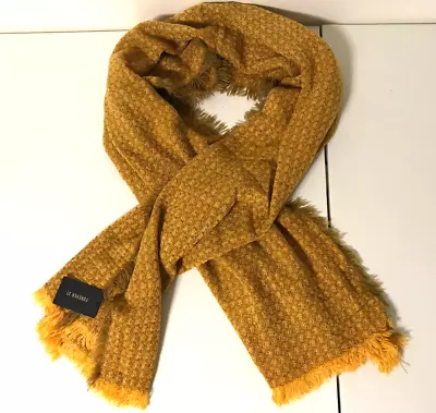 Women's Forever 21 Winter Warm Knit Frayed Oblong Blanket Fashion Scarf Mustard  • $4