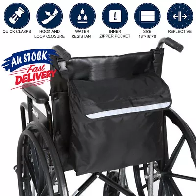 Fits Most Scooters Walkers Electric Wheelchair Storage Bag Black Wheelchairs • $19.95