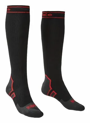 Bridgedale Stormsock Heavyweight Waterproof Knee Sock 710075/845 Black NEW • $51.34