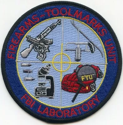 FBI CRIME LAB FIREARMS TOOLMARKS UNIT Washington DC POLICE PATCH • $17.08