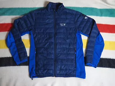 Mountain Hardwear Down Q Shield Whisperer Blue Outdoor Hiking Puffer Jacket L • $64.95