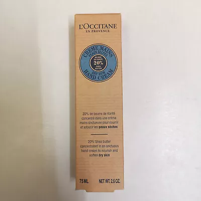 L'Occitane 20% Shea Butter Dry Skin Hand Cream 75ml NEW & BOXED • £17.99