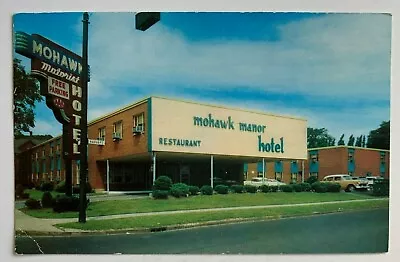 NY Postcard Buffalo Mohawk Manor Motorist Hotel Motel Main At Michigan Vintage • $7.99