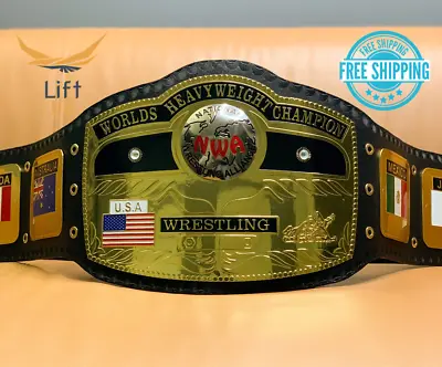 NWA Domed Globe World Heavyweight Wrestling Championship Replica Tittle Belt 2MM • $124.99