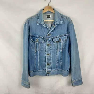 LEE Vintage Denim Jacket Sz Lg Medium Wash • $42.99