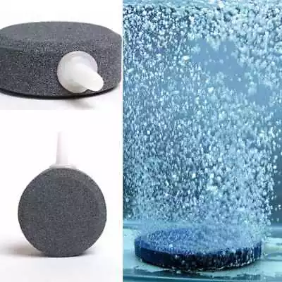 £2.29 • Buy Air Bubble Disk Stone Aerator Aquarium Fish Tank Pond Oxygen Pump Air Tool