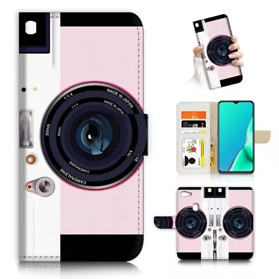 ( For Oppo A73 ) Flip Wallet Case Cover PB23227 Retro Old Camera • $12.99