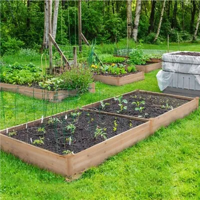 Wooden Raised Garden Bed Kit Outdoor Planter Box Grow Vegetable/Flower/Herb Box • $75.99