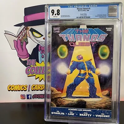 Thanos Quest 1  CGC 9.8 White Pages  2nd Printing 1990 • $65