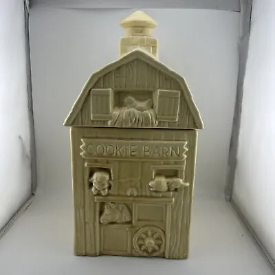 Vintage Cookie Barn Cookie Jar Farm House 13” (C1) • $21