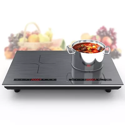 Electric Cooktop Induction Cooktop 2 Burner Induction Cooker Touch Screen 110V • $132.99
