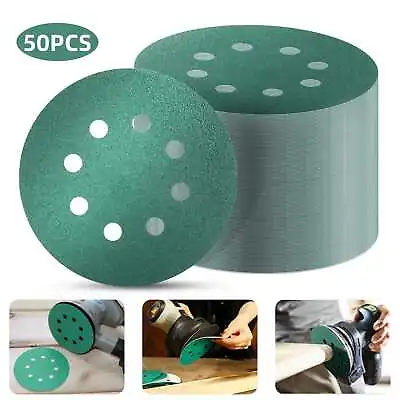 50-PACK 5  Green Film - PSA Self Adhesive Sanding Discs DA Sanders 400-2000 Grit • $12.99