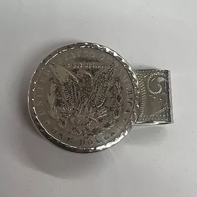 *RARE* 1891 CC Morgan Coin C.C.G.C. Silver Dollar Shoot “A” Doubles Money Clip • $540