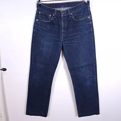 LEVI'S 751 Jeans W33xL30 Deep Indigo Blue Regular Fit Straight Leg 2294 • £16.99