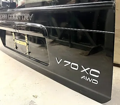 2000 Volvo V70 XC V70R Rear Hatch & Glass Window.  Intact Complete Shiny Black • $300