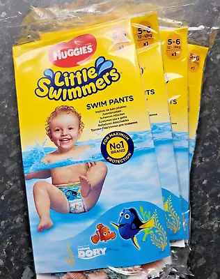 Huggies Little Swimmers Swim Pants Size 5-6 Medium 12-18kg. 4 Individual Pants. • £4.50