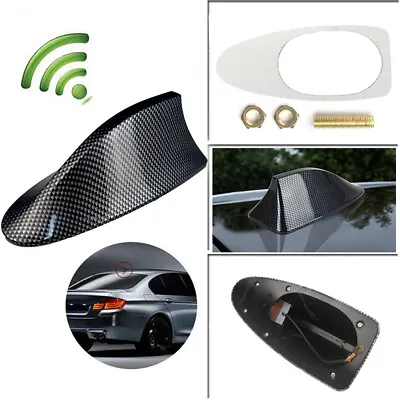 Universal Auto Car Roof Aerial Radio Fm Signal Shark Fin Antenna Ariel Arial ABS • £13.99