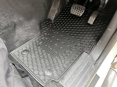 Rugged Rubber Floor Mats Tailored For VW Amarok Highline 2011-22 All Weather • $79.95