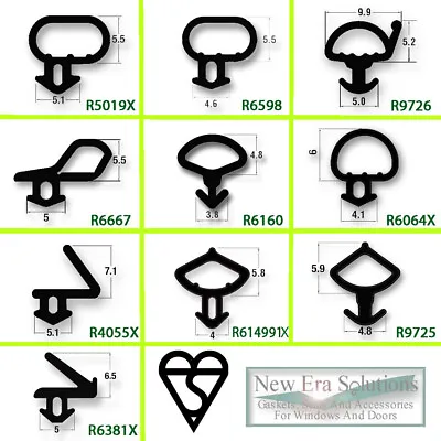 PVC Window & Door Gasket Draught Excluder Proofing Black Rubber Replacement Seal • £1.49