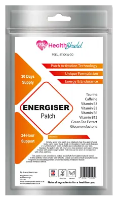 Energiser Patches | 30 Day Supply | Energy Patch • £14.99