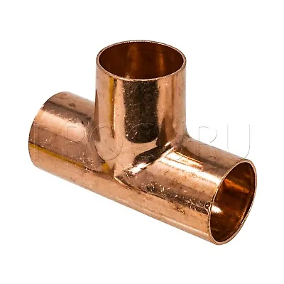 [25-Pack] PROCURU Copper Tee 3/4  X 3/4  X 3/4  CxCxC Certified Lead Free • $49.98