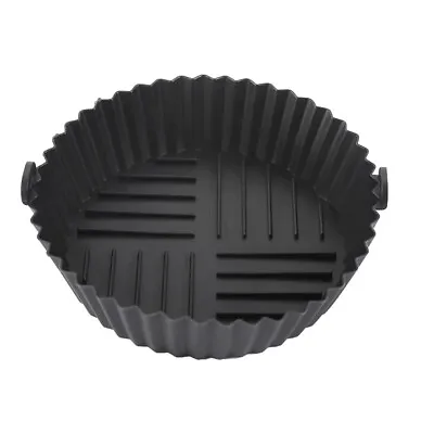 £3.90 • Buy Air Fryer Baking Basket Soft Tray Accessories Cooking Reusable Silicone Pot