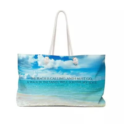 The Beach Is Calling - Personalized - Weekender Bag • £34.05