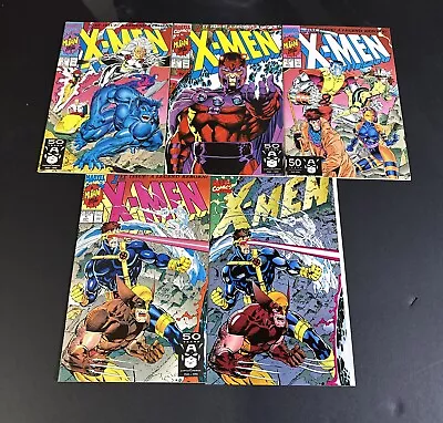 X-Men #1 Jim Lee Set Of ALL 5 Variant Covers In Fn/vf ! (Marvel 1991) Dj74 • $25