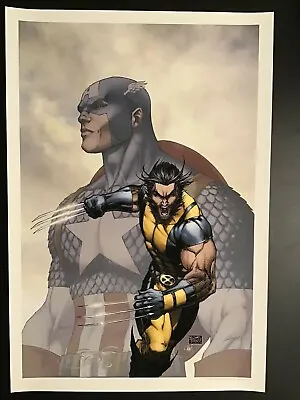 MARVEL WOLVERINE CAPTAIN AMERICA Art Print By MICHAEL TURNER Print SIGNED ASPEN • $74.99